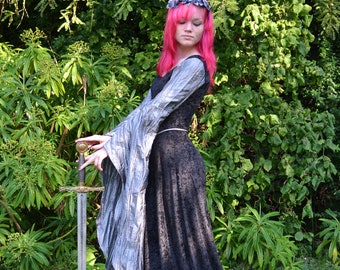 Elvish Dress,Medieval Gown, Gothic Dress, Pagan Dress, Pre-Raphaelite Gown,  Medieval Dress, Madeleine