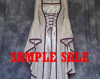 Renaissance Gown, Medieval Wedding Dress, Elvish Wedding Dress, Robe Medievale, Pre-Raphaelite Dress, Hand Fasting Gown, Medieval Gown, Mara