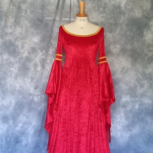 Medieval Gown,Elvish Dress,Celtic Gown,Custom Made,Hand Fasting Dress,Robe Medievale,Robe Elfique,Renaissance Dress,Grace image 2