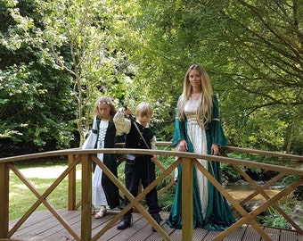 Alexandra, a Medieval, Elvish, Pagan Custom Made Handfasting Dress