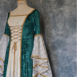 Renaissance Gown Medieval Wedding Dress Elvish Wedding Dress Robe ...