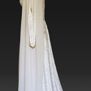 Elvish Wedding Gown,Medieval Gown,Robe Medievale,Renaissance Gown,Wedding Dress,Hand Fasting Dress,Custom Made,Robe Elfique,Hermoine image 6