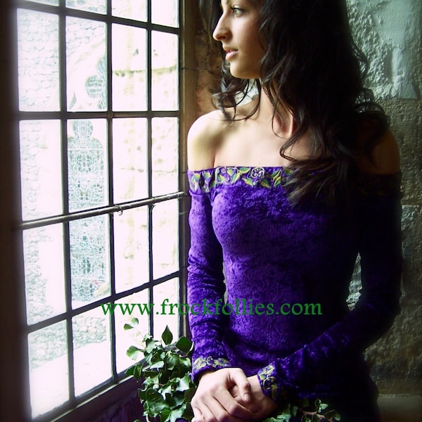 Medieval Gown Elvish Dress Pagan Wedding Dress Gothic Dress Medieval Wedding Dress Handfasting Dress Lucretia