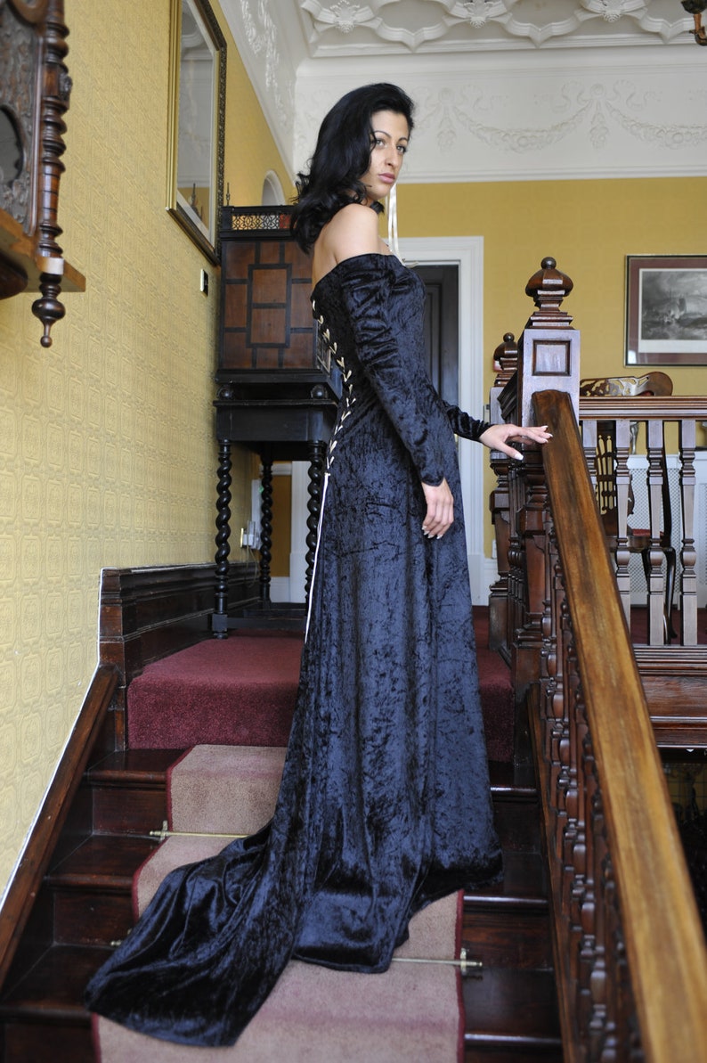 Zaira, a Pagan,Medieval,Elvish, Gothic Custom Made Gown image 1