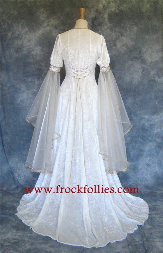 Medieval Dress Handfasting Dress Gothic Dress Renaissance Gown Medieval Gown Elvish Wedding Gown LARP Dress Melissa Prom Dress