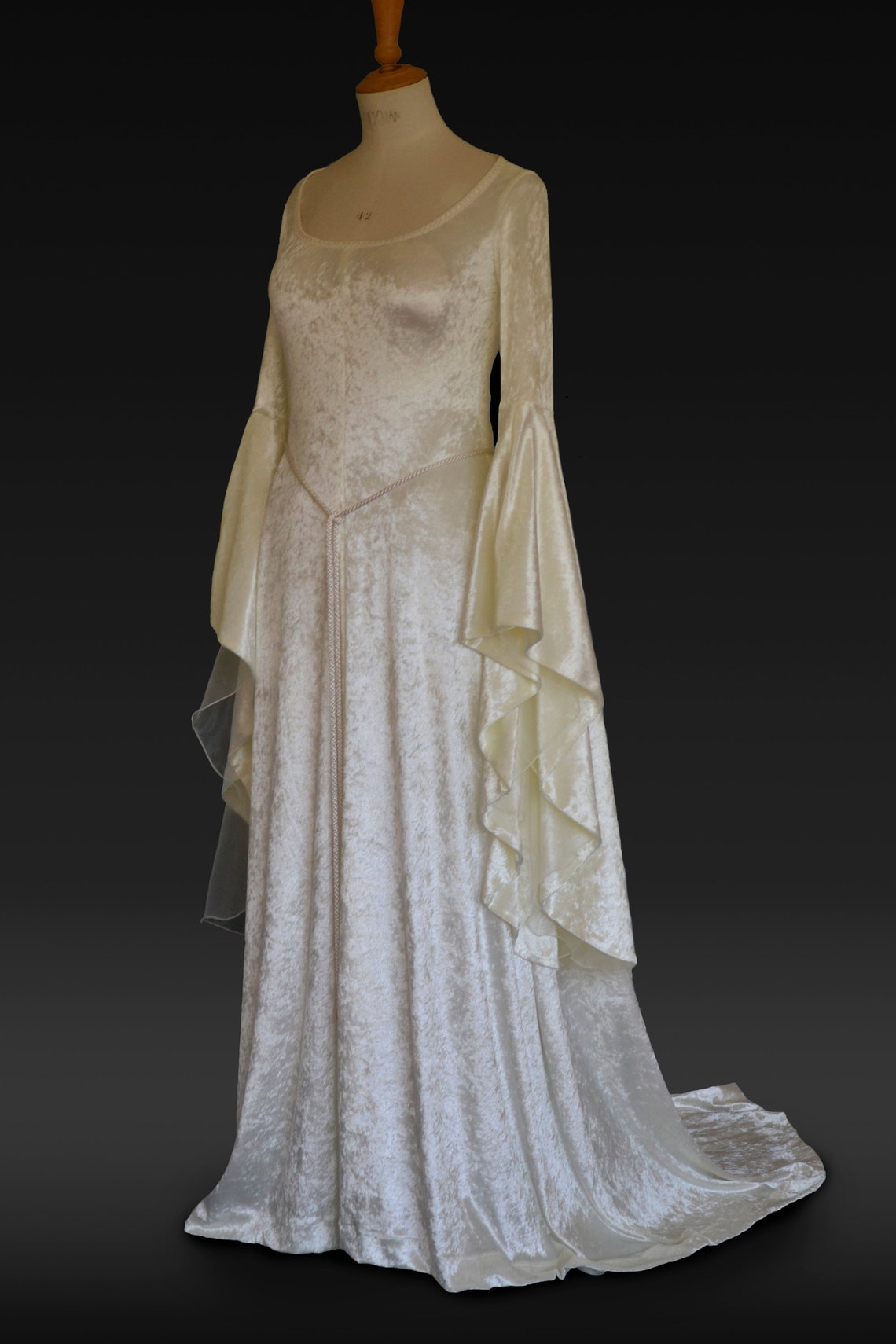 Elvish Dress Medieval Gown Gothic Dress Pagan Dress - Etsy