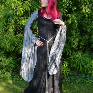 Elvish Dress,Medieval Gown, Gothic Dress, Pagan Dress, Pre-Raphaelite Gown, Medieval Dress, Madeleine image 9