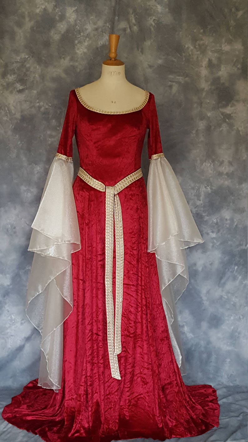 Medieval Wedding Dress Renaissance Gown Elvish Wedding - Etsy