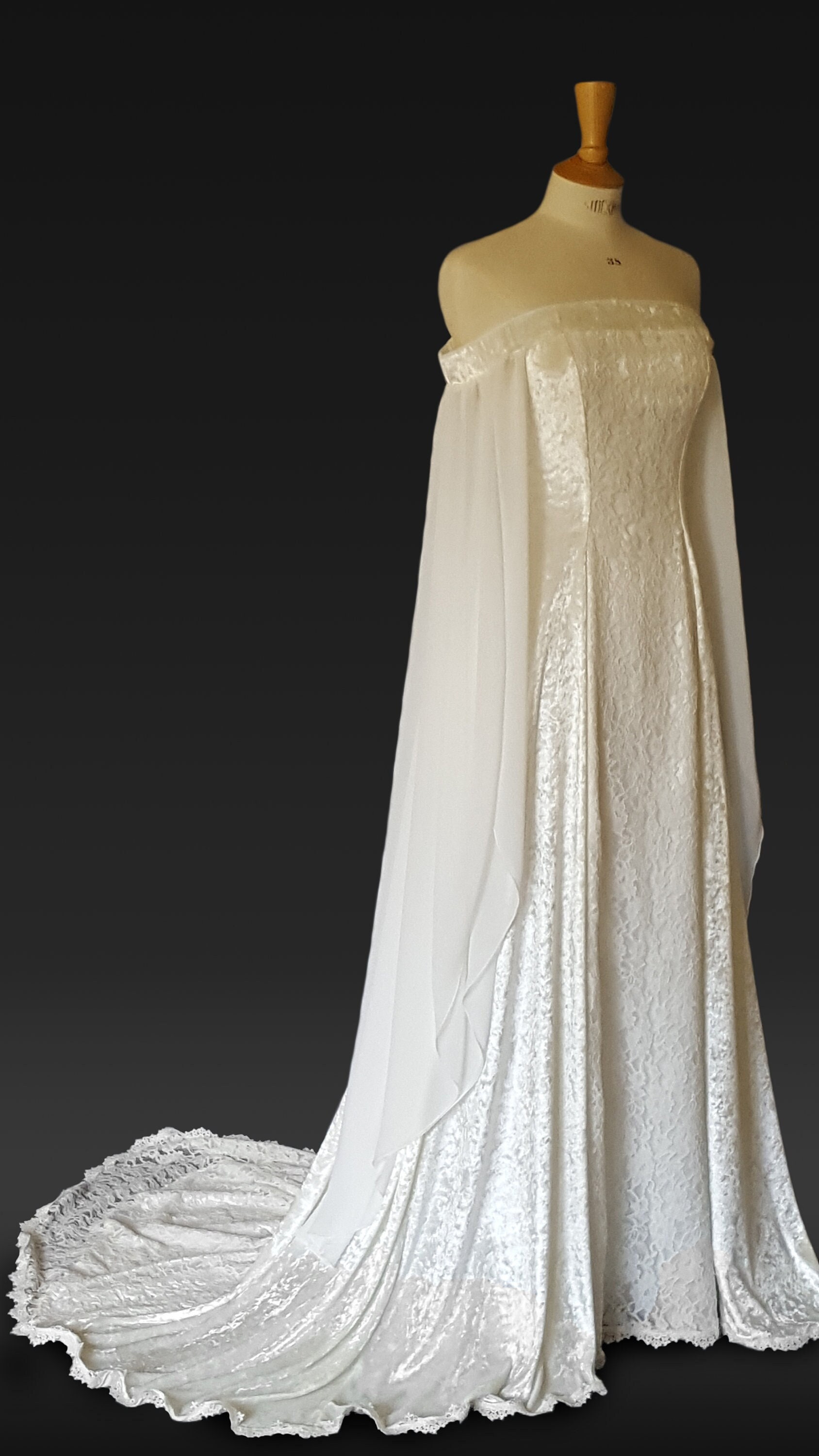 Robe Medievale off the Shoulder Medieval Dress Elvish Wedding Gown Hand ...