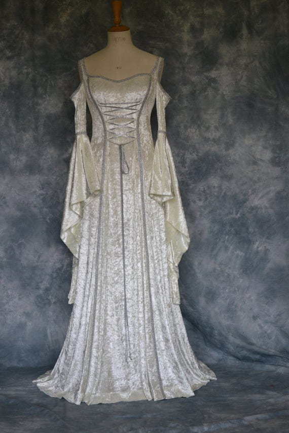Medieval Wedding Dress, Renaissance Gown, Elvish Wedding Dress, Robe  Medievale, Pre-raphaelite Dress, Hand Fasting Gown, Elvishgown, Marnie 