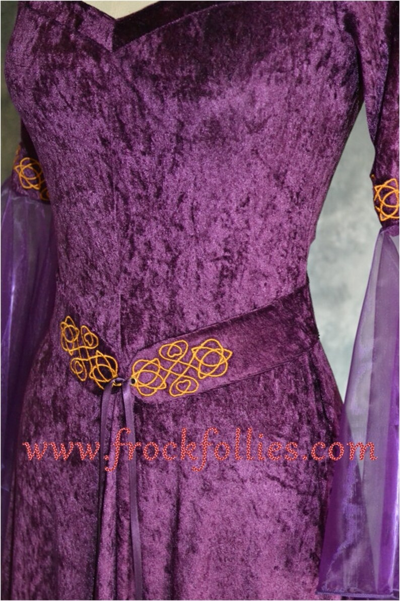 Bella, a Medieval, Pre-raphaelite, Celtic, Renaissance, Pagan Gown ...