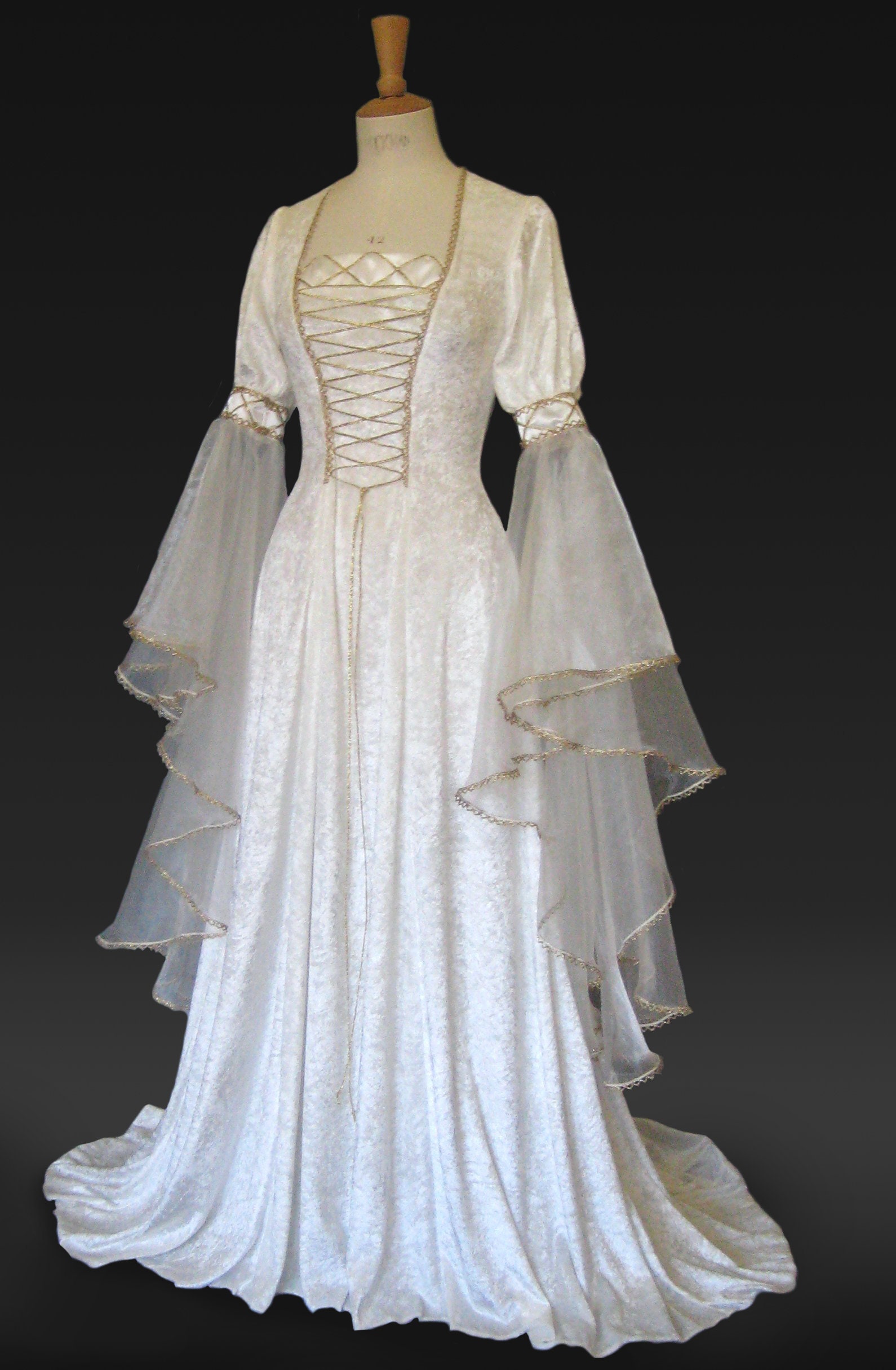 Renaissance Dress Medieval Dress Elvish Wedding Dress - Etsy Singapore