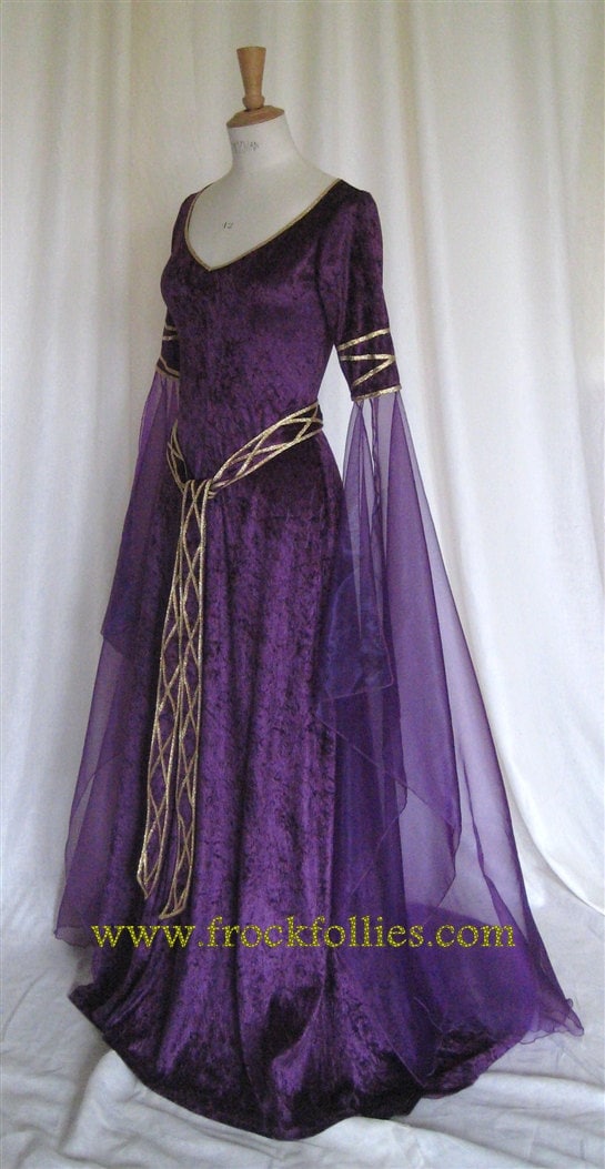 Eve un abito da sposa celtico elfico medievale pagano con - Etsy Italia