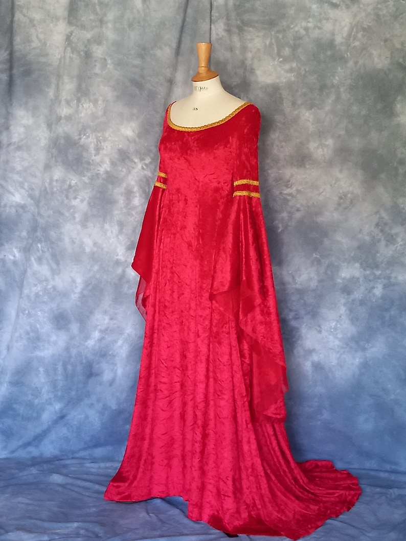 Medieval Gown,Elvish Dress,Celtic Gown,Custom Made,Hand Fasting Dress,Robe Medievale,Robe Elfique,Renaissance Dress,Grace image 1