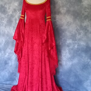Medieval Gown,Elvish Dress,Celtic Gown,Custom Made,Hand Fasting Dress,Robe Medievale,Robe Elfique,Renaissance Dress,Grace image 4