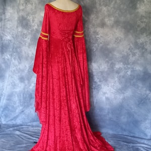Medieval Gown,Elvish Dress,Celtic Gown,Custom Made,Hand Fasting Dress,Robe Medievale,Robe Elfique,Renaissance Dress,Grace image 3