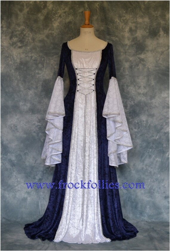 Renaissance Gownmedieval Wedding Dresselvish Wedding Etsy