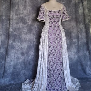 Abito da sposa in pizzo, abito medievale, abito da sposa, abito da digiuno, abito su misura, abito medievale, abito elfico, abito rinascimentale Ava