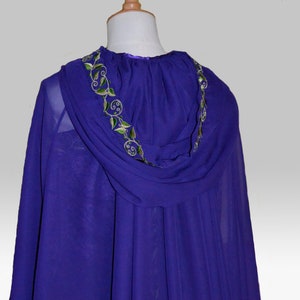 Embroidered Medieval Cloak Pre Raphaelite Renaissance Cosplay Larp