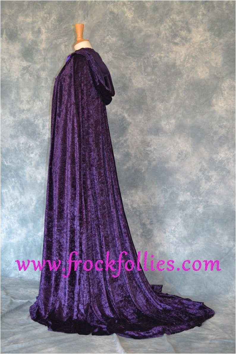 Venetian Cloak, Carnival Cloak,Medieval Cloak, Halloween Cloak,Pre-Raphaelite Cloak, Renaissance Cloak, Gothic Cloak, Cosplay, Larp . image 8