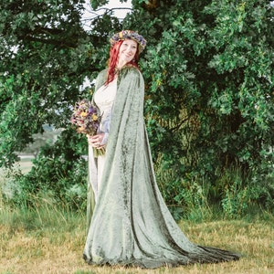 Venetian Cloak, Carnival Cloak,Medieval Cloak, Halloween Cloak,Pre-Raphaelite Cloak, Renaissance Cloak, Gothic Cloak, Cosplay, Larp . image 1