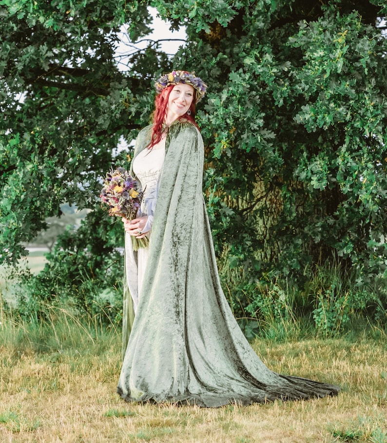 Venetian Cloak, Carnival Cloak,Medieval Cloak, Halloween Cloak,Pre-Raphaelite Cloak, Renaissance Cloak, Gothic Cloak, Cosplay, Larp . image 1