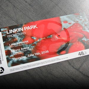 Limitiertes Linkin Park Souvenir Konzertticket – München, 11.06.2026