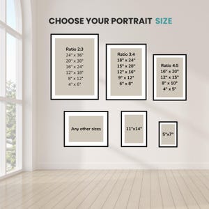 Dog in toilet bathroom wall art print sizes, printable funny dog toilet portrait with multiple aspect ratios for bathroom decor