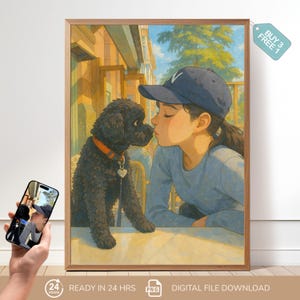 Custom Anime Portrait from Photo – Personalized Ghibli Style Drawing – Anime Custom Portrait Illustration, Studio Ghibli Inspired Wall Art