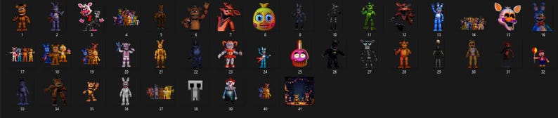 Pacchetto PNG di Five Nights at Freddy's: font, alfabeto, numeri (download digitale) immagine 5