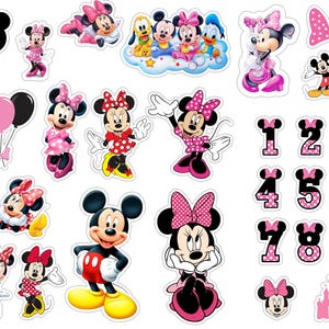 Minnie Mouse PNG Bundle: Alphabet, Numbers, Font (Digital Download, Personal Use Only) image 2