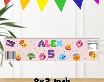 Super Simple Song Birthday Water Bottle Labels: Personalized Printable (Digital File)