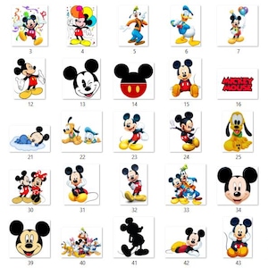 Paquete de imágenes PNG de Mickey Mouse: fuente, números, diseños de cumpleaños (archivo digital) imagen 5