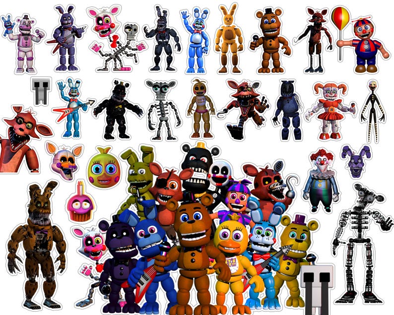 Pacchetto PNG di Five Nights at Freddy's: font, alfabeto, numeri (download digitale) immagine 3