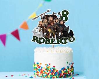 How To Train Your Dragon Birthday Banner & Cake Topper (Digital File)