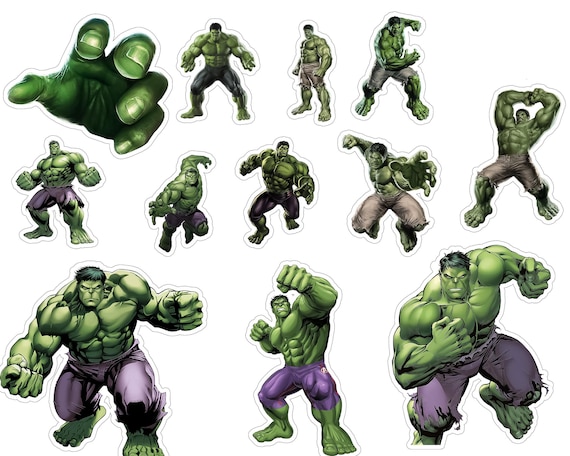 Hulk PNG Bundle: Font, Alphabet & Numbers (Digital Download, Personal Use Only)