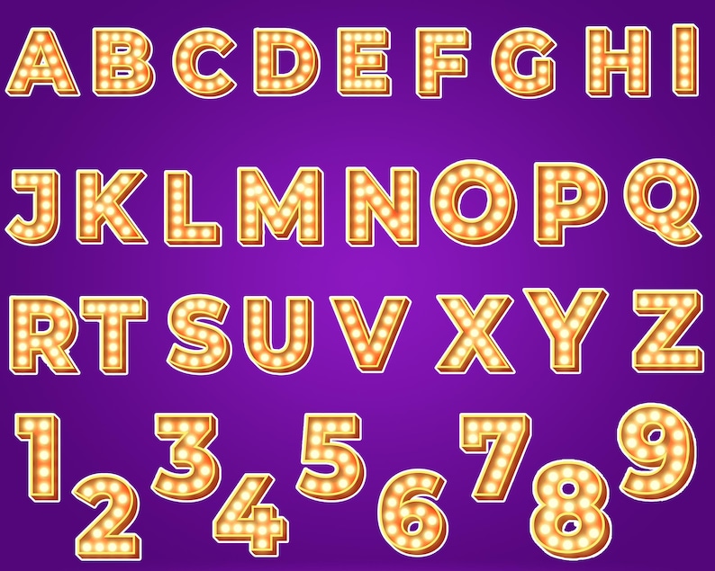 Sing 2 Alphabet PNG Clipart: Birthday Font (digital File) - Etsy