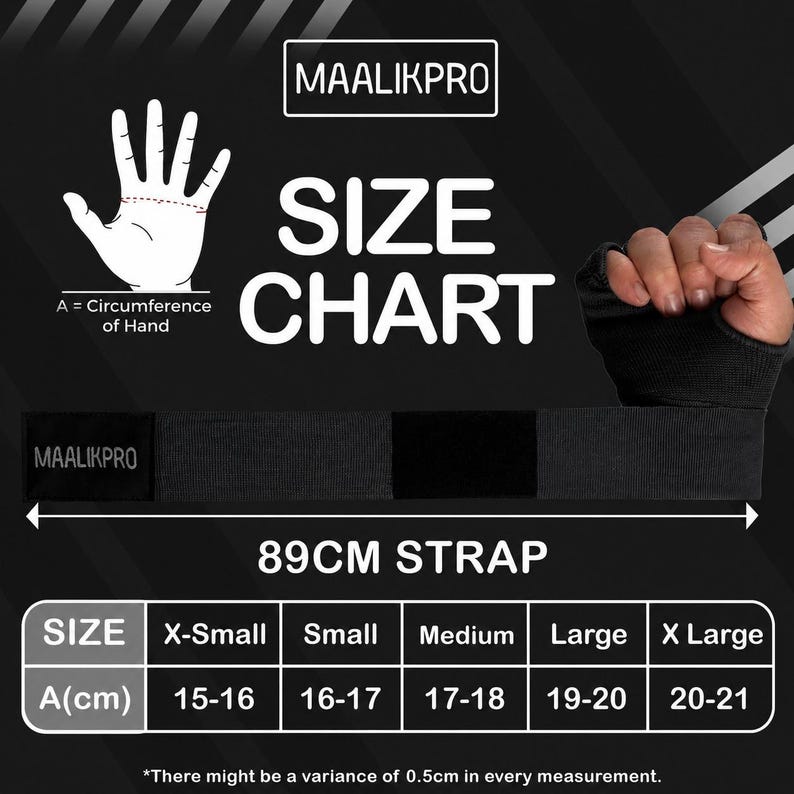 The MaalikPro Boxing Inner Gloves are built from 70% cotton and 30% elastic — the stretch lets the glove conform to your hand shape naturally while the cotton keeps it breathable through long sessions. The foam and gel padding sits directly over your knuckles right where the impact lands. Two materials working together — gel absorbs the initial shock, foam distributes it across a wider area so nothing concentrates on one spot during heavy bag work or pad rounds.