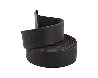 Full Grain Leather Strips: 1" x 72" Craft Straps, 2mm Thick Cowhide for Bags, Holsters