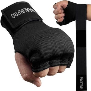 Gel Padded Boxing Inner Gloves Quick Wraps | MMA Muay Thai Kickboxing Hand Wraps Pair | Knuckle Protection | Gift for Boxer Men Women