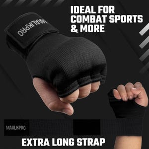 The MaalikPro Boxing Inner Gloves are built from 70% cotton and 30% elastic — the stretch lets the glove conform to your hand shape naturally while the cotton keeps it breathable through long sessions. The foam and gel padding sits directly over your knuckles right where the impact lands. Two materials working together — gel absorbs the initial shock, foam distributes it across a wider area so nothing concentrates on one spot during heavy bag work or pad rounds.