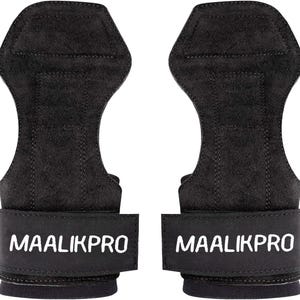 Leather Weightlifting Grip Straps | Powerlifting Hand Support grips (pair) image 10