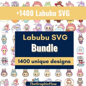 1400 labubu svg | Labubu Design Svg Png Bundle | lafufu svg  | Labubu Clipart