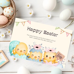 Printable Easter Card, Happy Easter Card, Digital Card, Instant Download, Easter Greeting Card, Easter Gift, DIY Easter Card