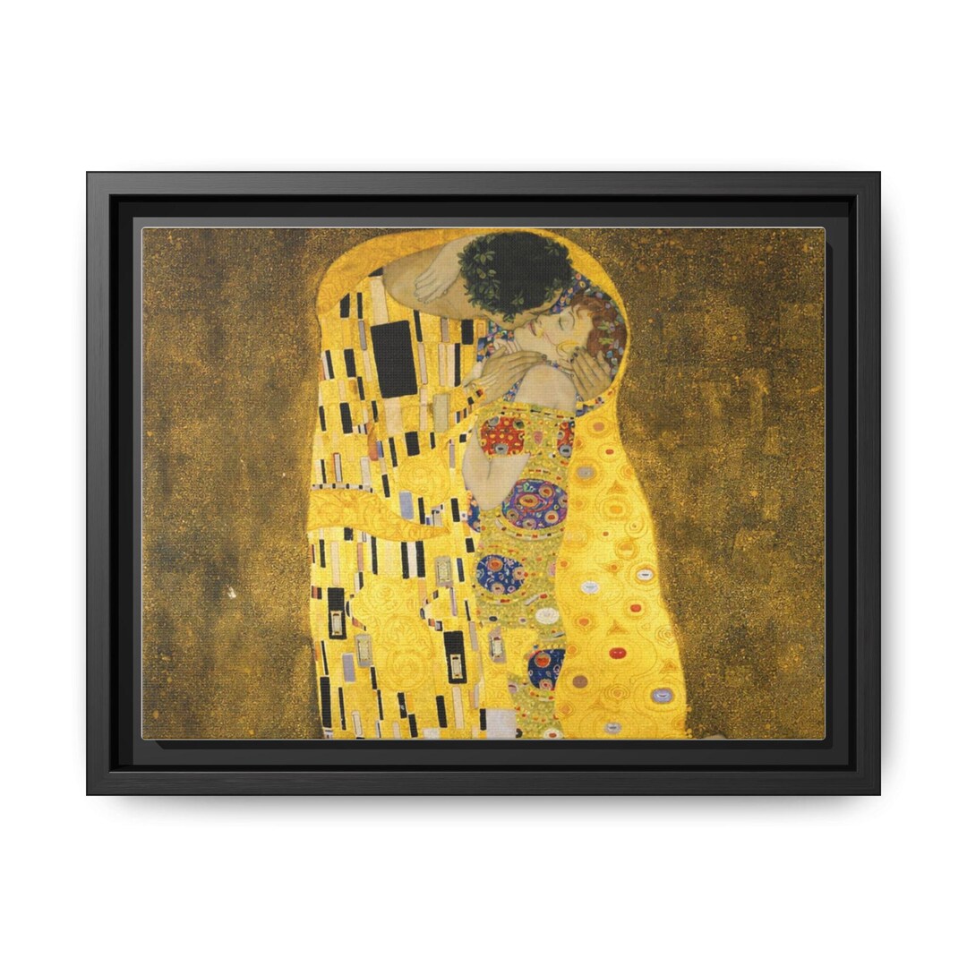 The Kiss Gustav Klimt Reproduction Canvas - Etsy Canada