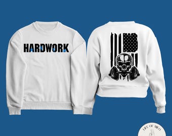Hardwork Bodybuilder Gym T-Shirt, Fitness Design (SVG, PNG, JPG)