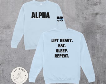 Gym T-Shirt, Alpha Bodybuilder, Workout Sayings (svg, png, jpg, dxf)