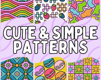 Simple Coloring Book: 52 Mandala & Geometric Patterns (Digital PDF)