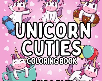Unicorn Coloring Book: 52 Magical Designs for All Ages (Digital Download)