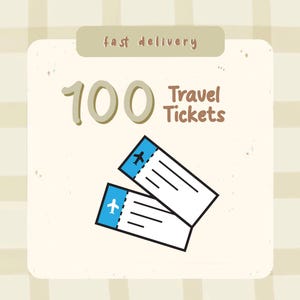 100 REISETICKETS | Schnelle Lieferung